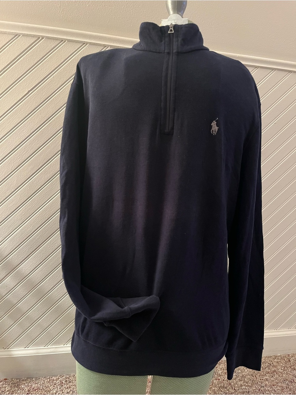 Ralph Lauren Polo Navy Half-Zip Pullover Sweatshirt